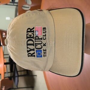Vtg 2006 Ryder Cup The K Club Embroidered Maps Logo Strapback Hat Cap OS